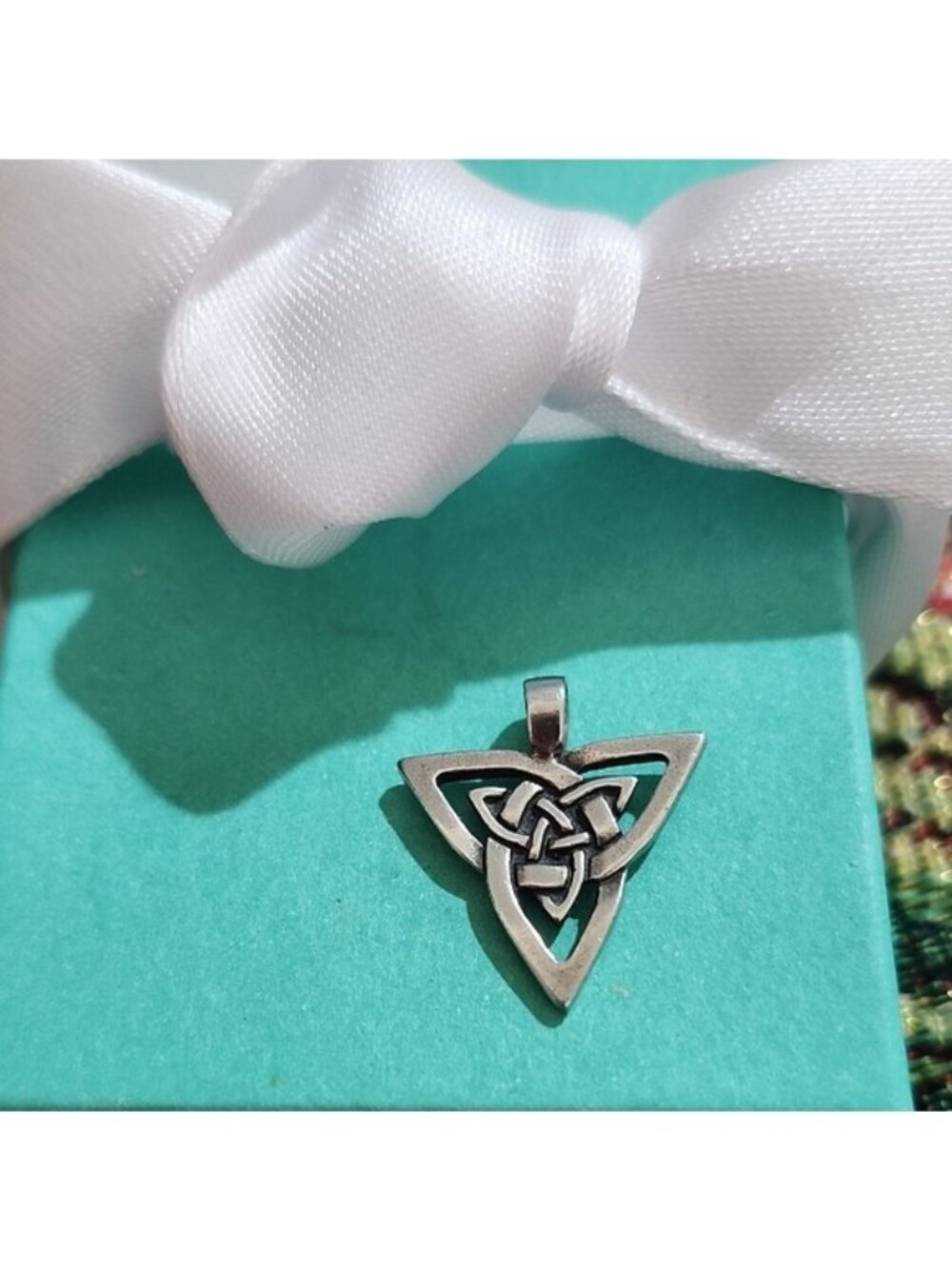 Silver Celtic Trinity Triquetra Knot Pendant